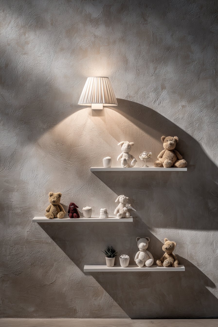 Floating Shelf Display Organization