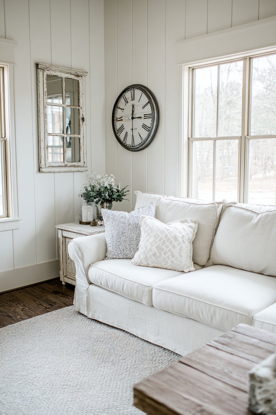 Farmhouse Shiplap Accent Wall
