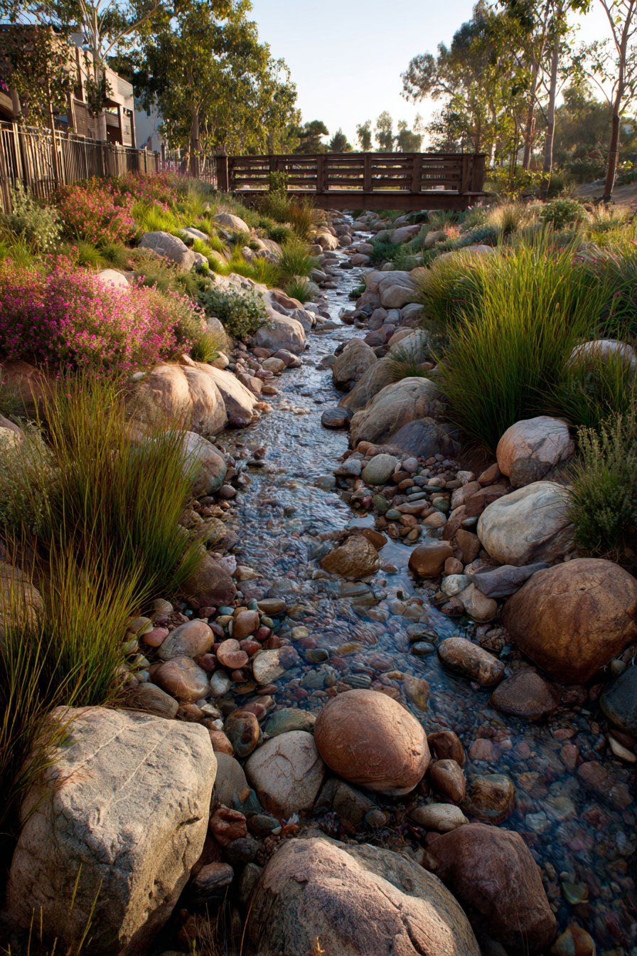 Meandering Dry Creek Bed