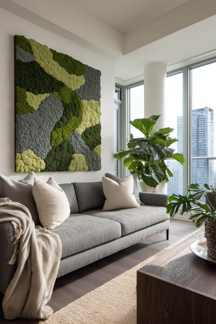 Living Moss Biophilic Wall Art
