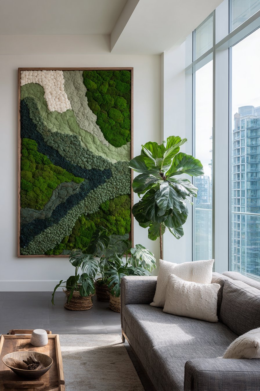 Living Moss Biophilic Wall Art