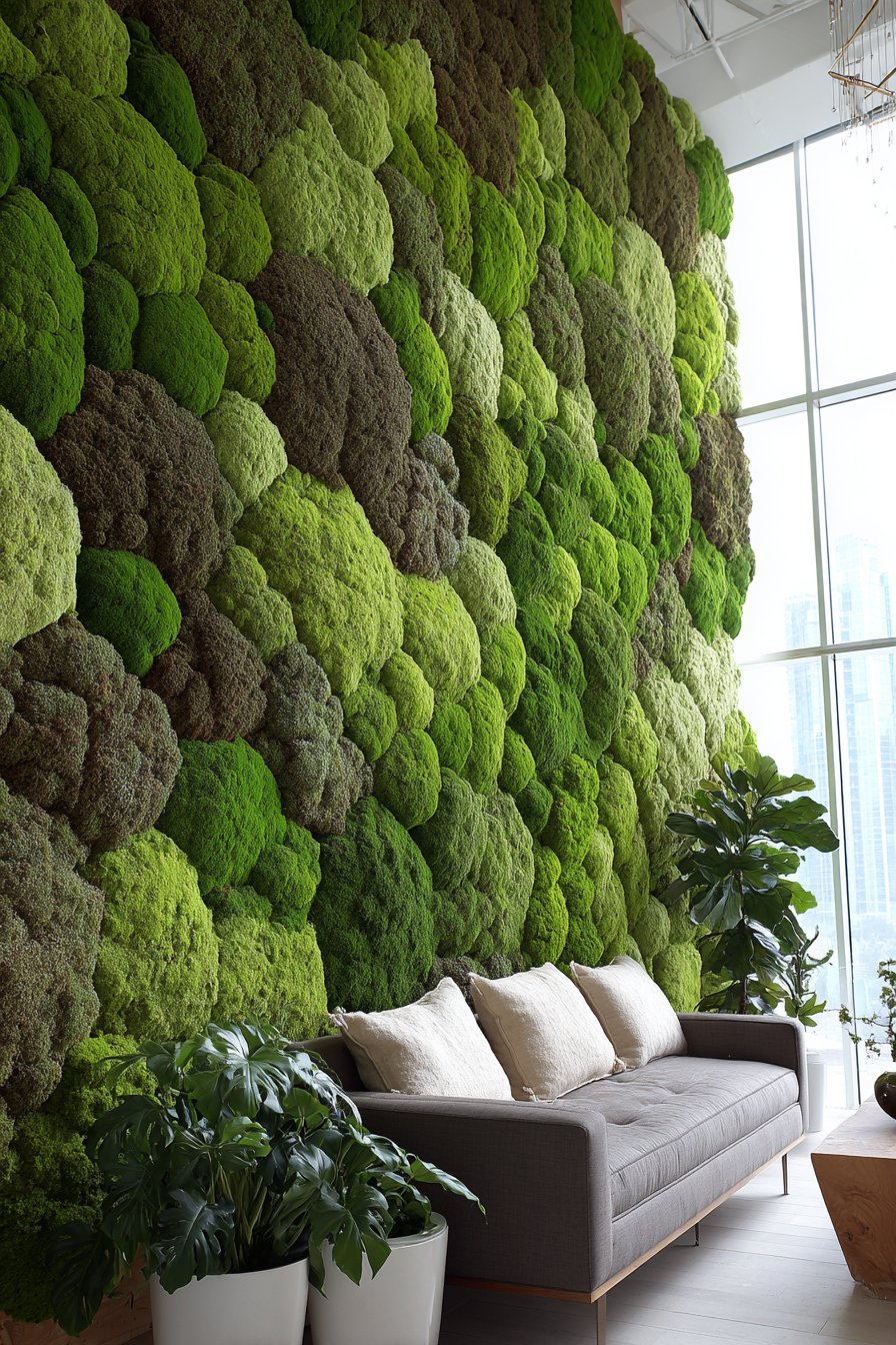 Living Moss Biophilic Wall Art