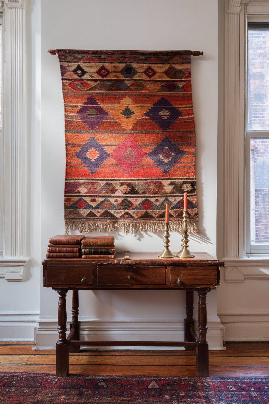 Mounted Persian Rug as Textile Art