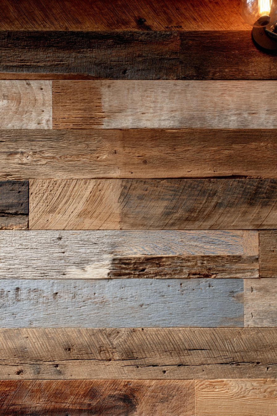 Farmhouse Reclaimed Wood Accent Wall