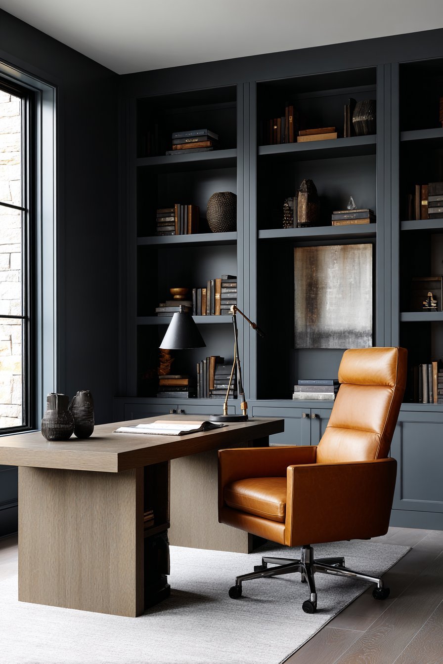 Floor-to-Ceiling Built-In Shelving