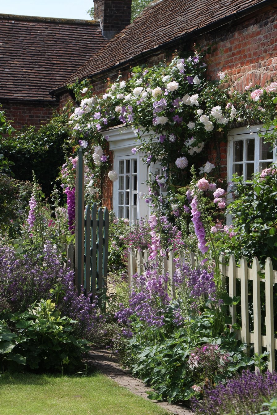 White Picket Fence Border