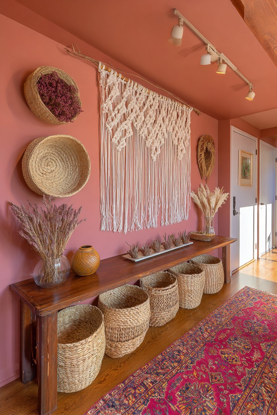 Eclectic Bohemian Macramé and Woven Elements