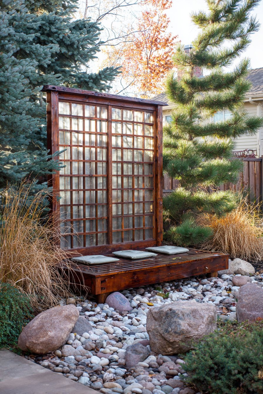 Privacy Screens with Translucent Panels