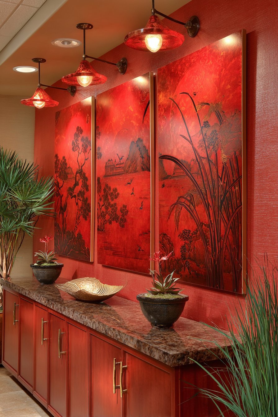 Antique Chinese Lacquered Panels