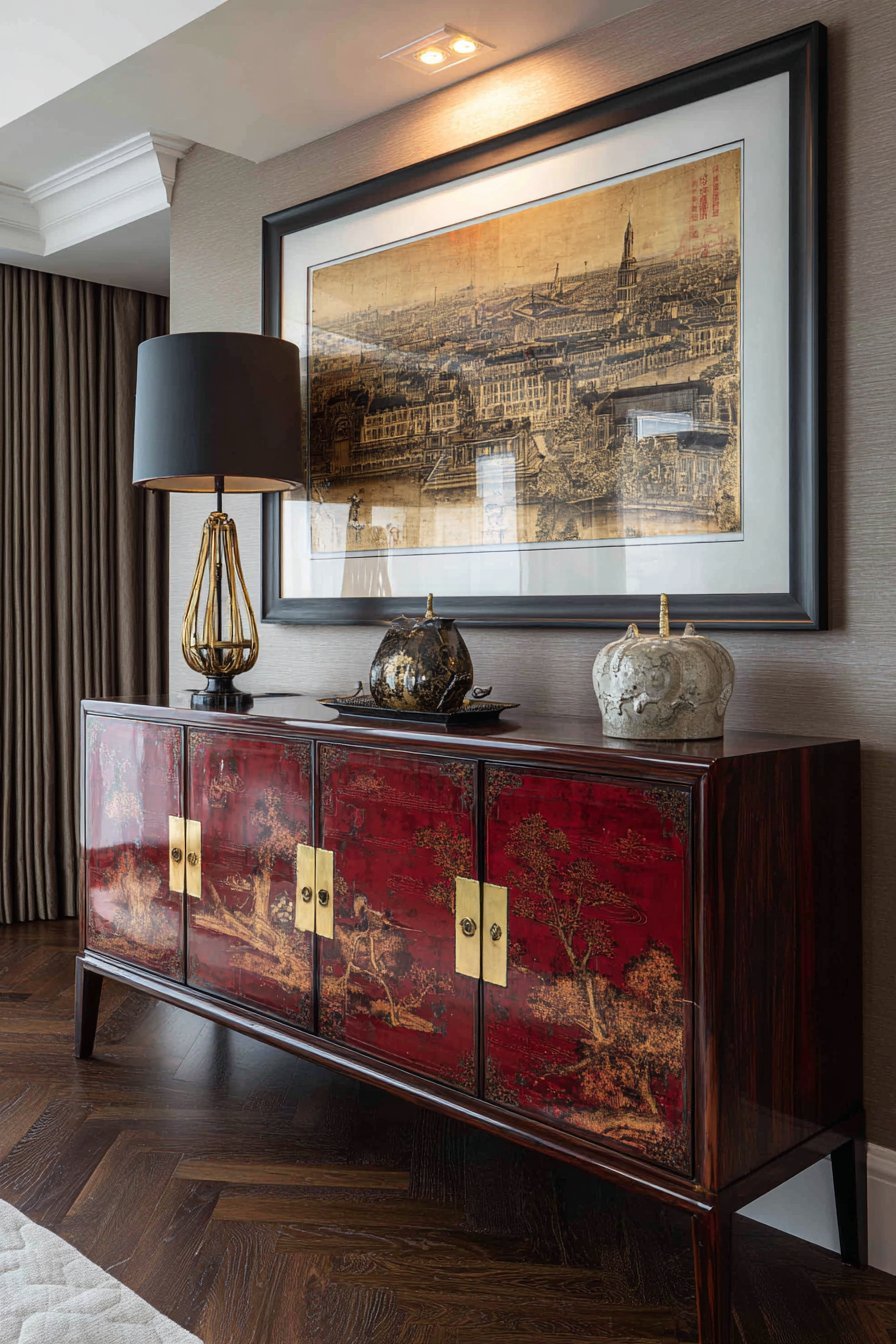 Antique Chinese Lacquered Panels