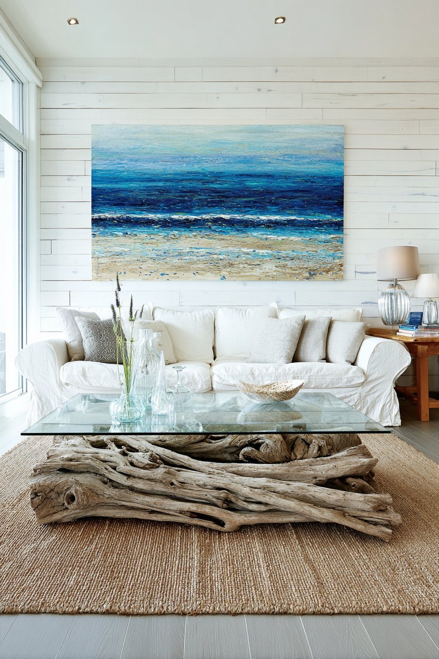 Crisp White Horizontal Shiplap Paneling