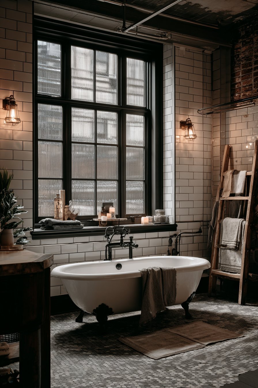 Spa-Like Bathroom with Clawfoot Tub