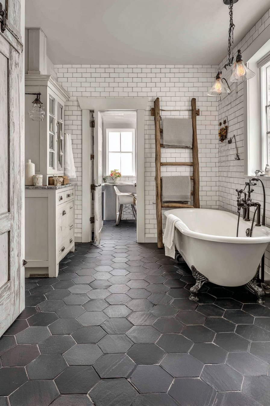 Spa-Like Bathroom with Clawfoot Tub
