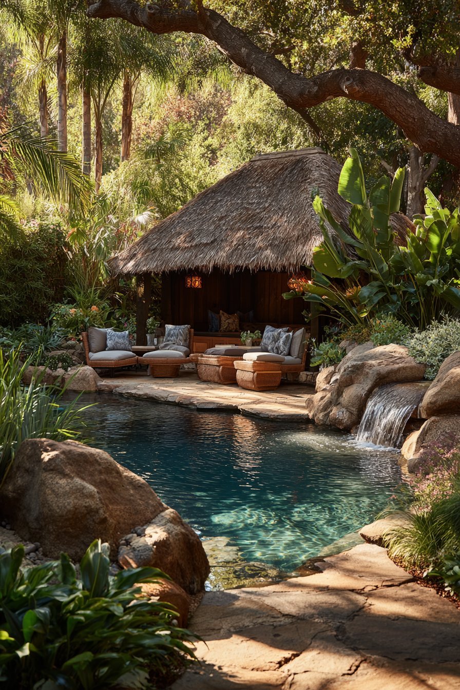 Tropical Jungle Swimming Paradise