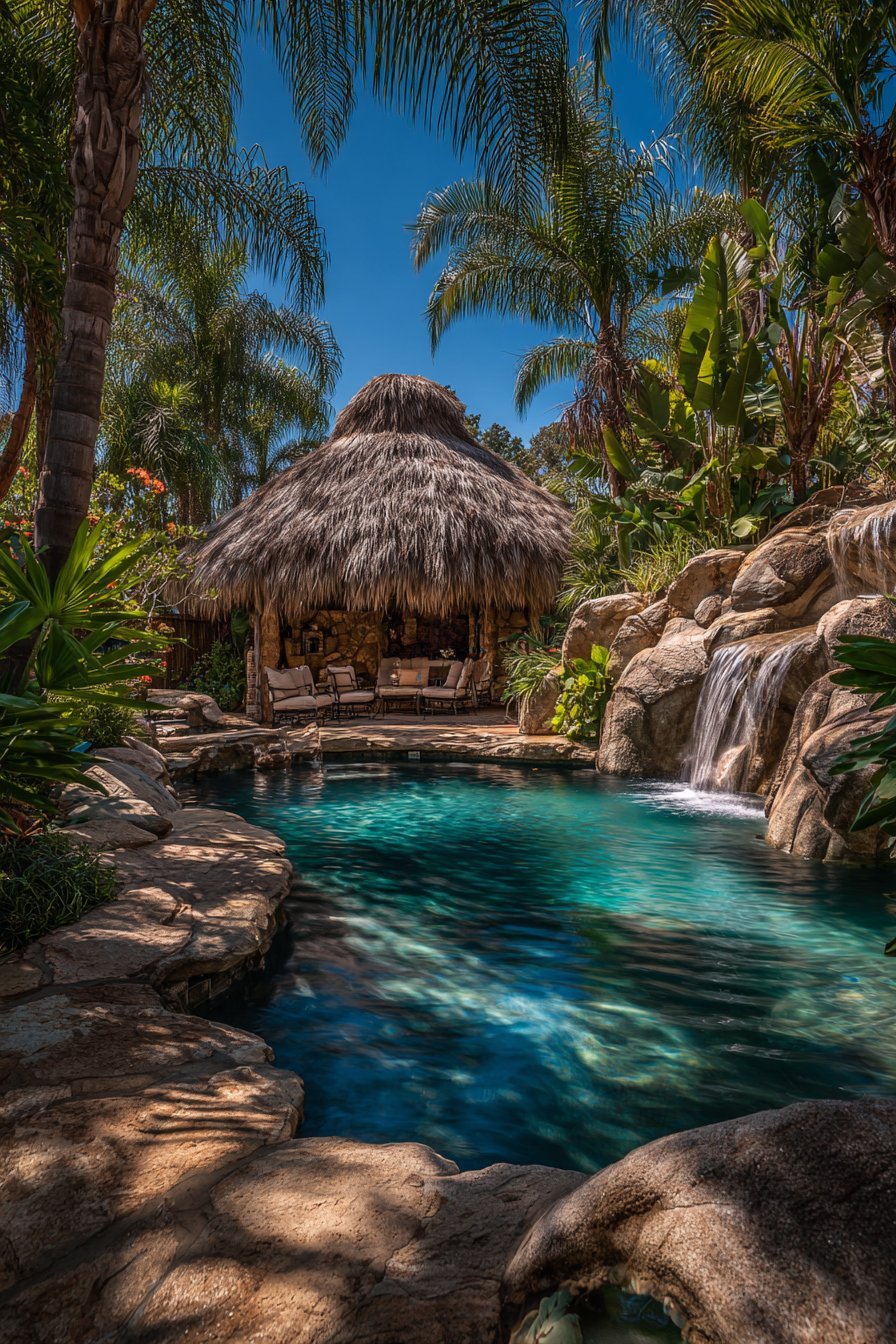 Tropical Jungle Swimming Paradise