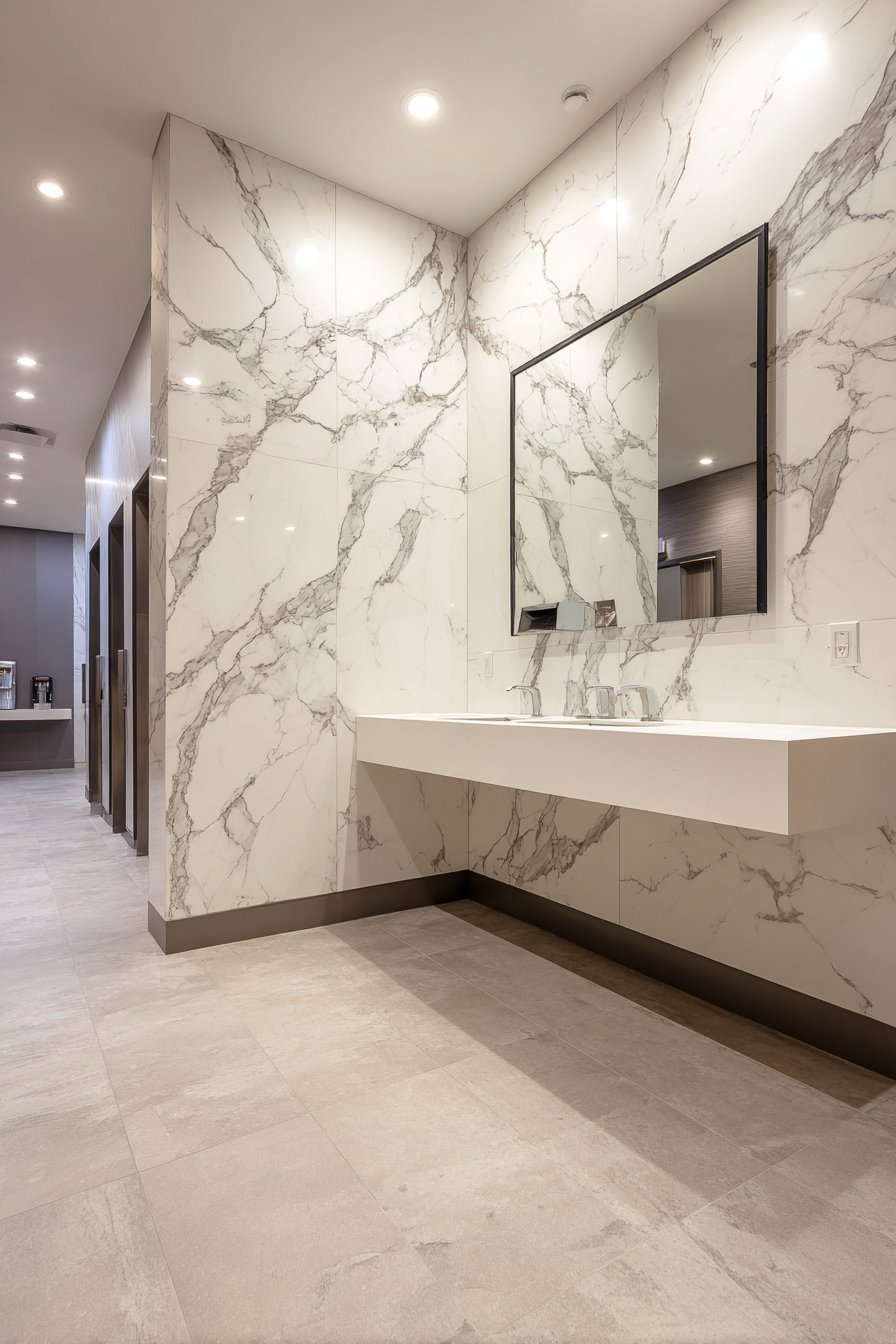 Luxury Marble-Effect Porcelain