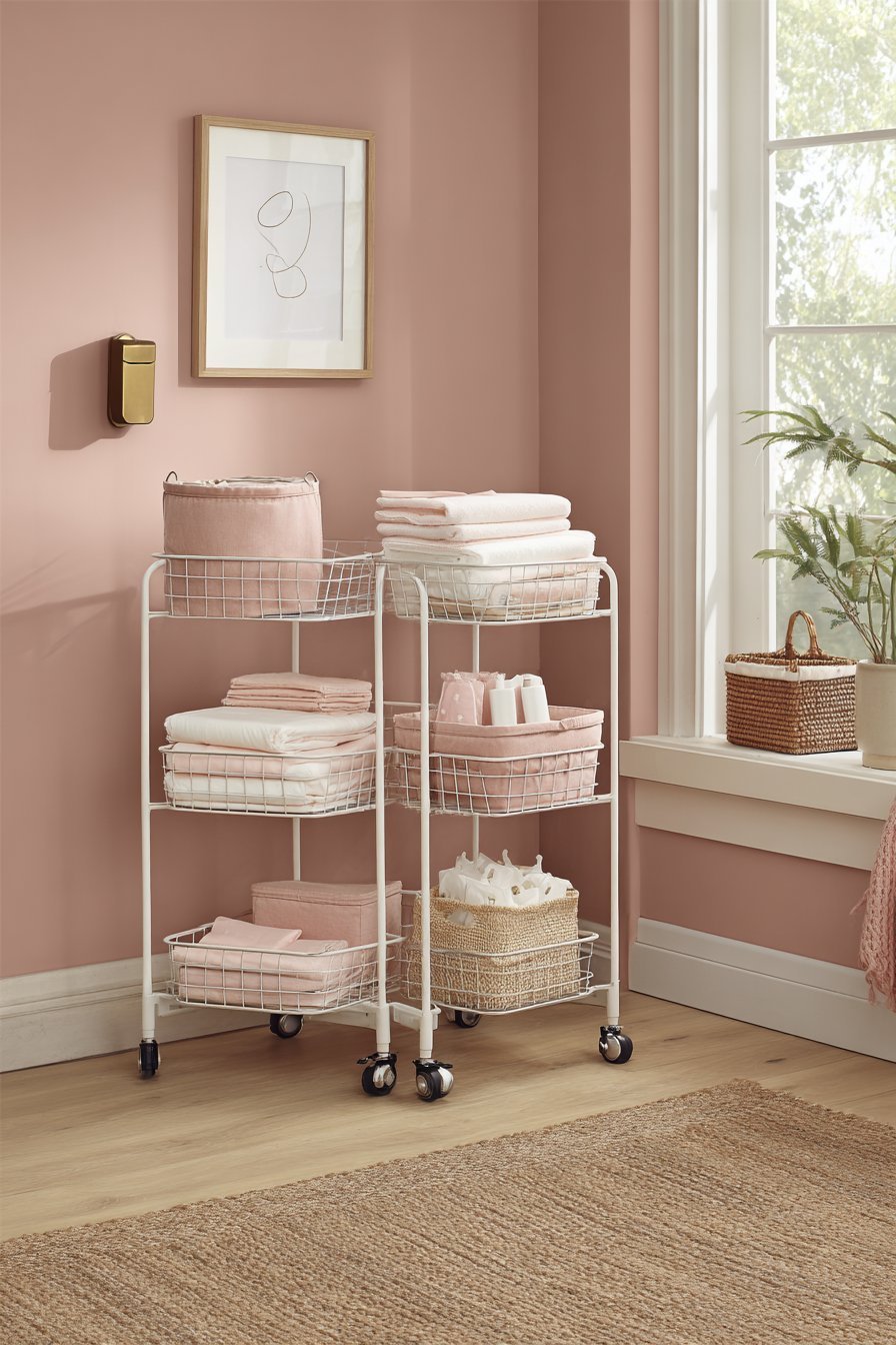 Rolling Cart Diaper Station