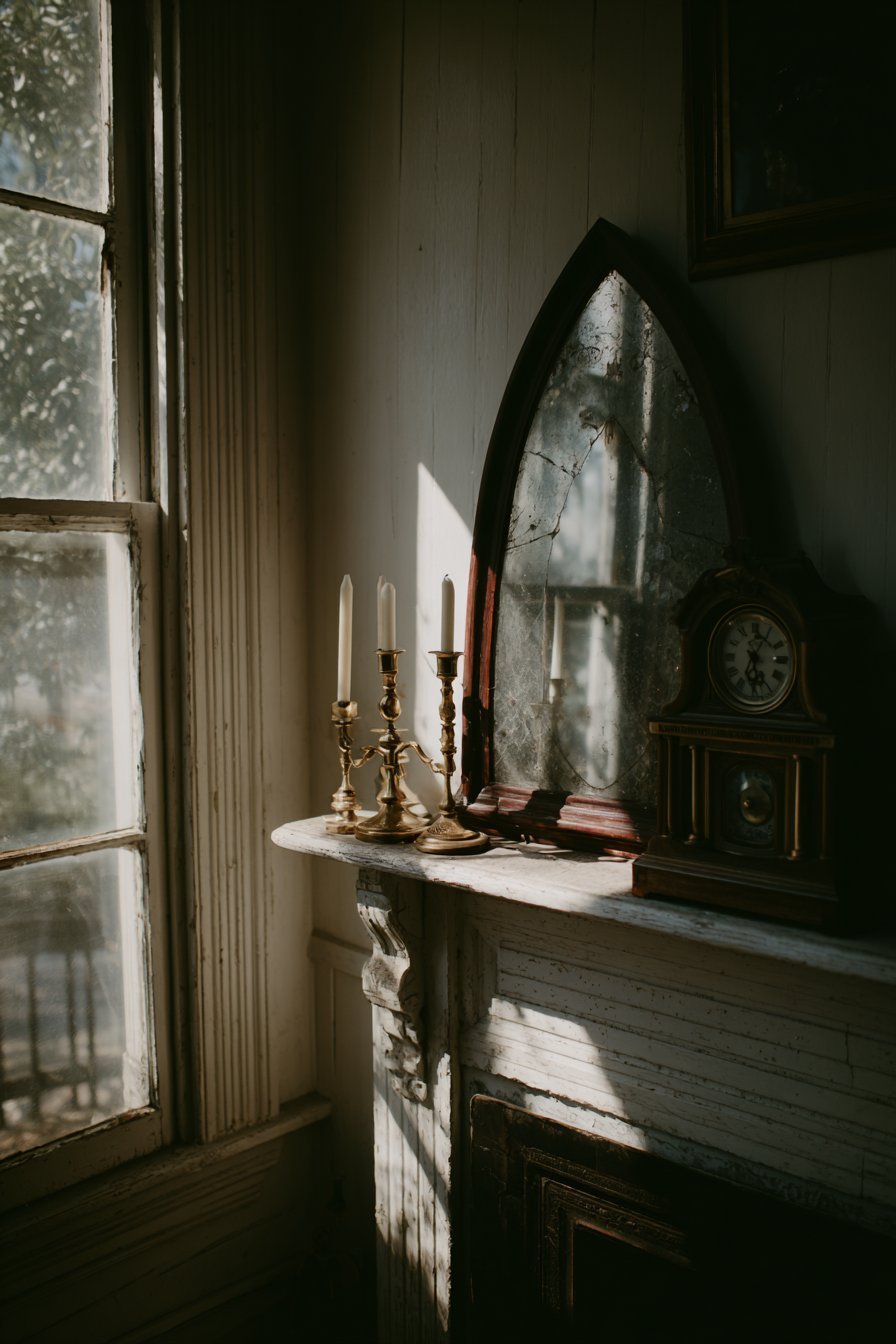 Gothic Architectural Salvage Window Frame