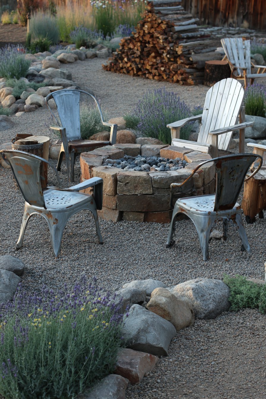 Intimate Fire Pit Circle
