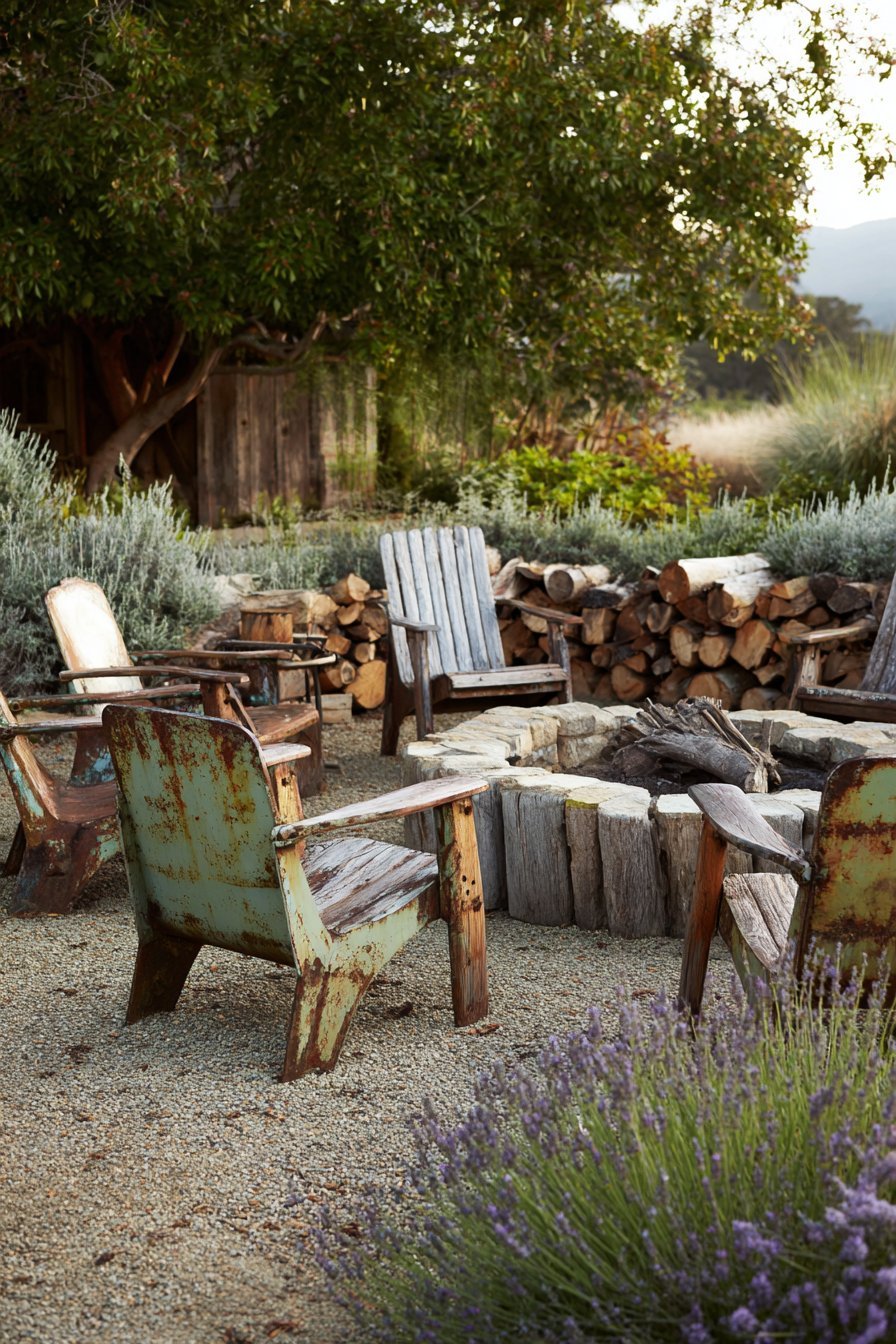 Intimate Fire Pit Circle