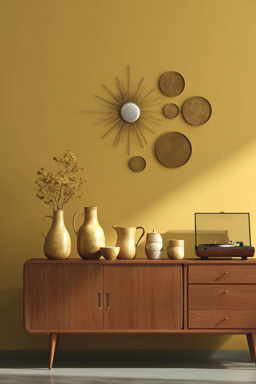 Mid-Century Modern Sunburst Mirror Arrangement