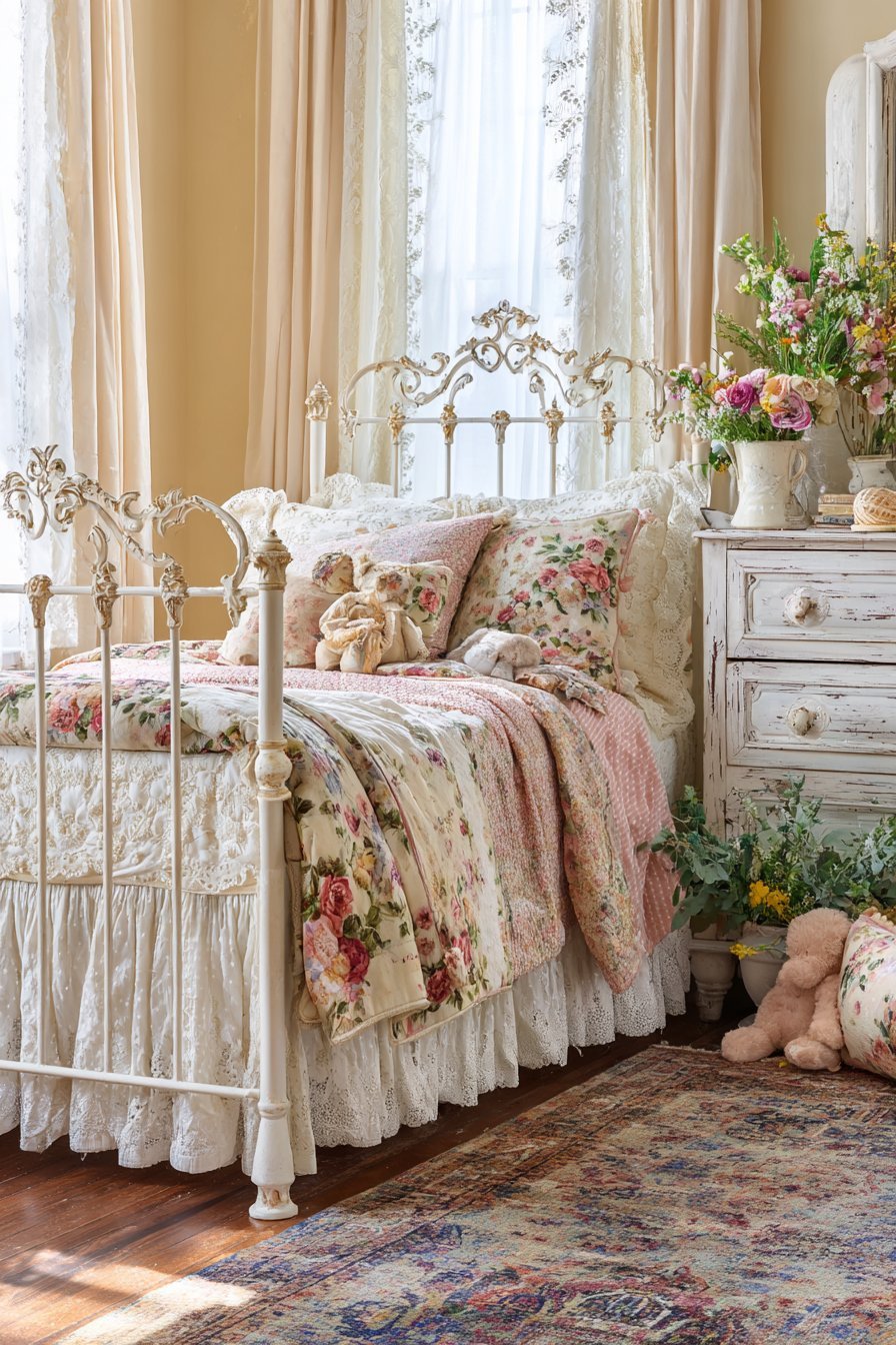 Vintage Romance with Iron Details
