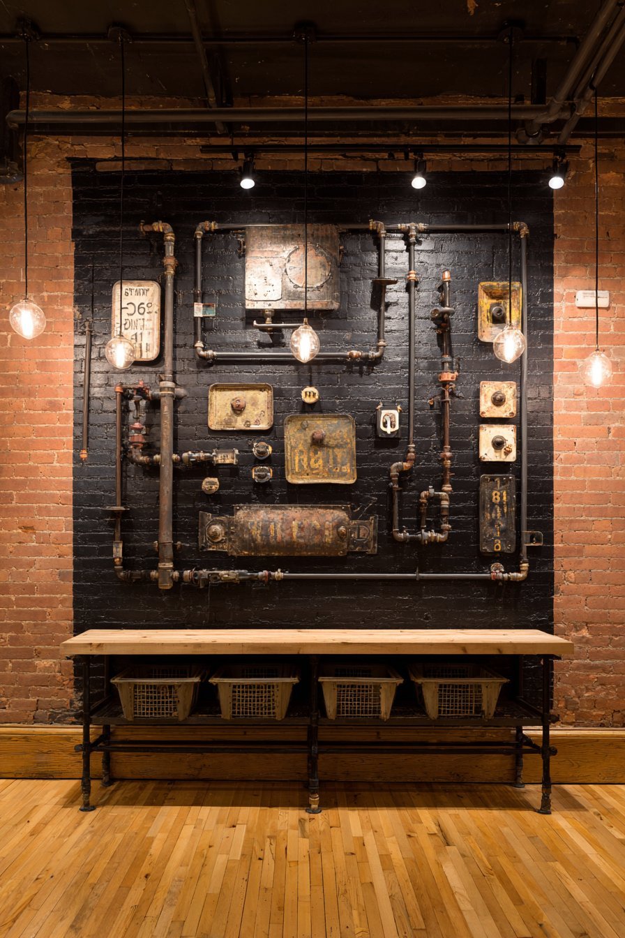 Industrial Exposed Brick Focal Wall