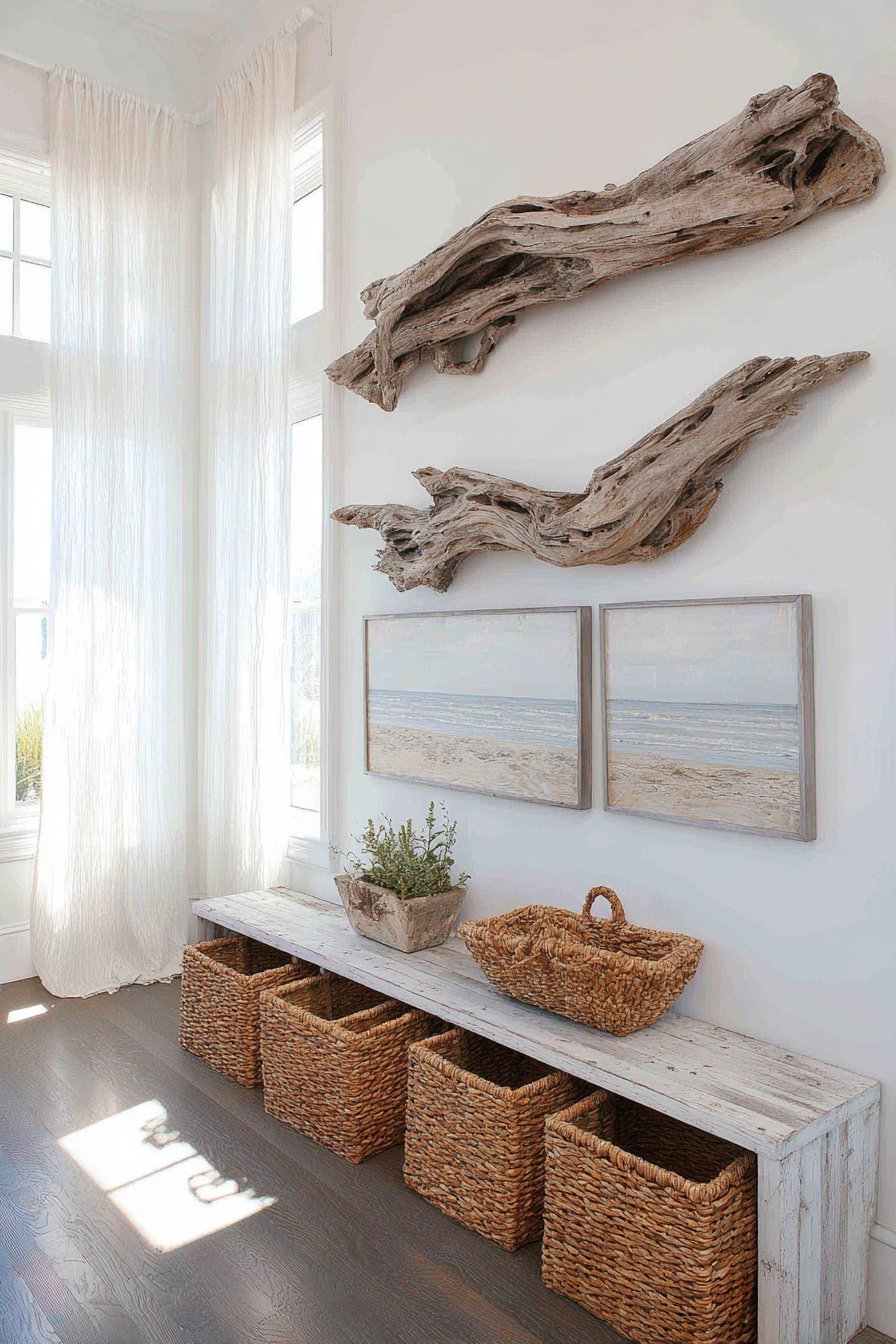Coastal Driftwood Sculptural Art