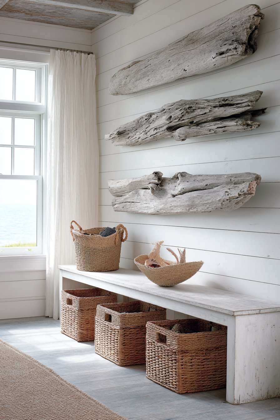 Coastal Driftwood Sculptural Art