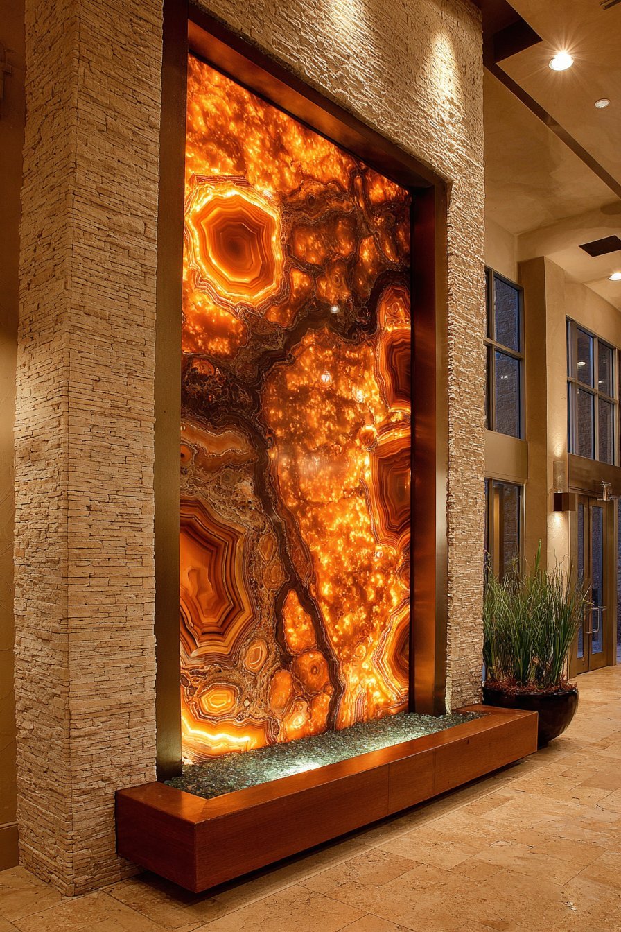 Backlit Onyx Panel Installation