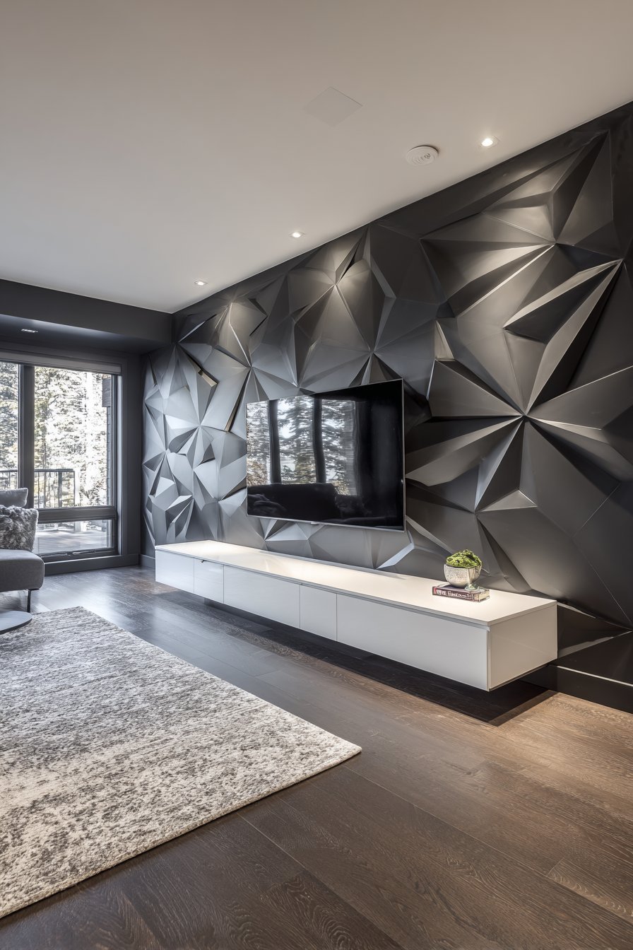 Traditional Navy Blue Built-In Cabinetry