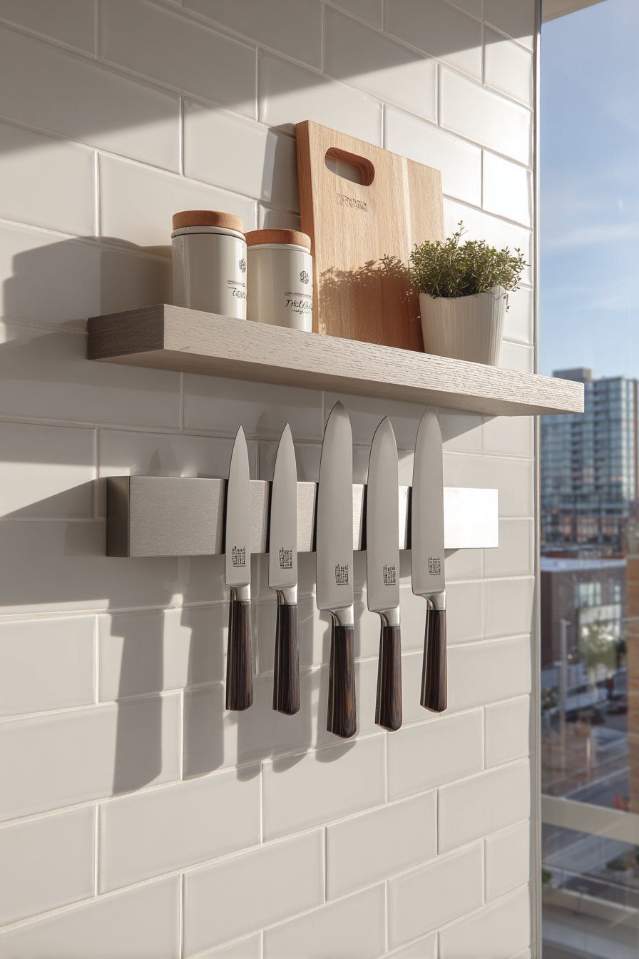 Magnetic Knife Strip Kitchen Display