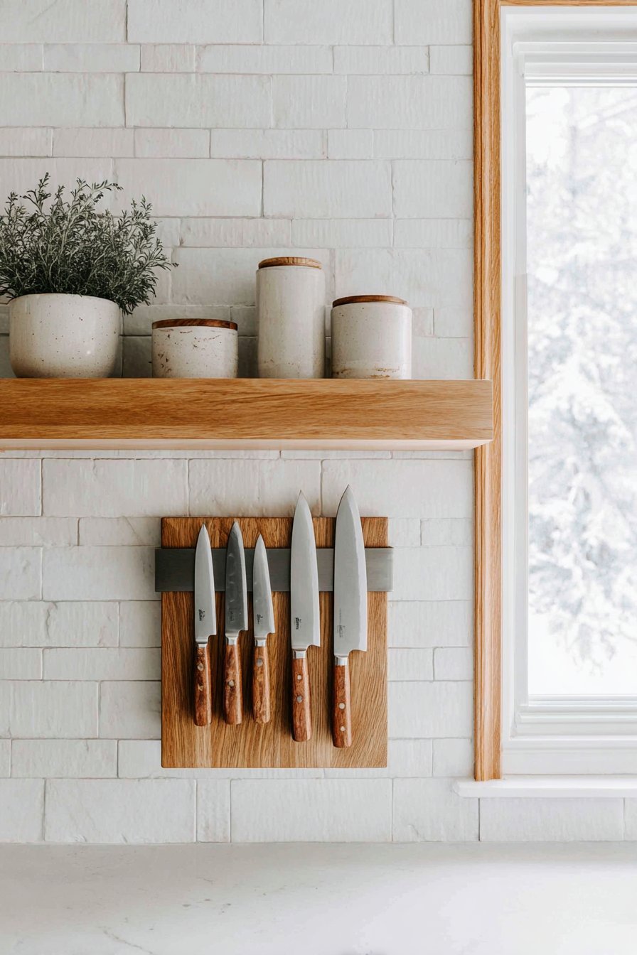 Magnetic Knife Strip Kitchen Display