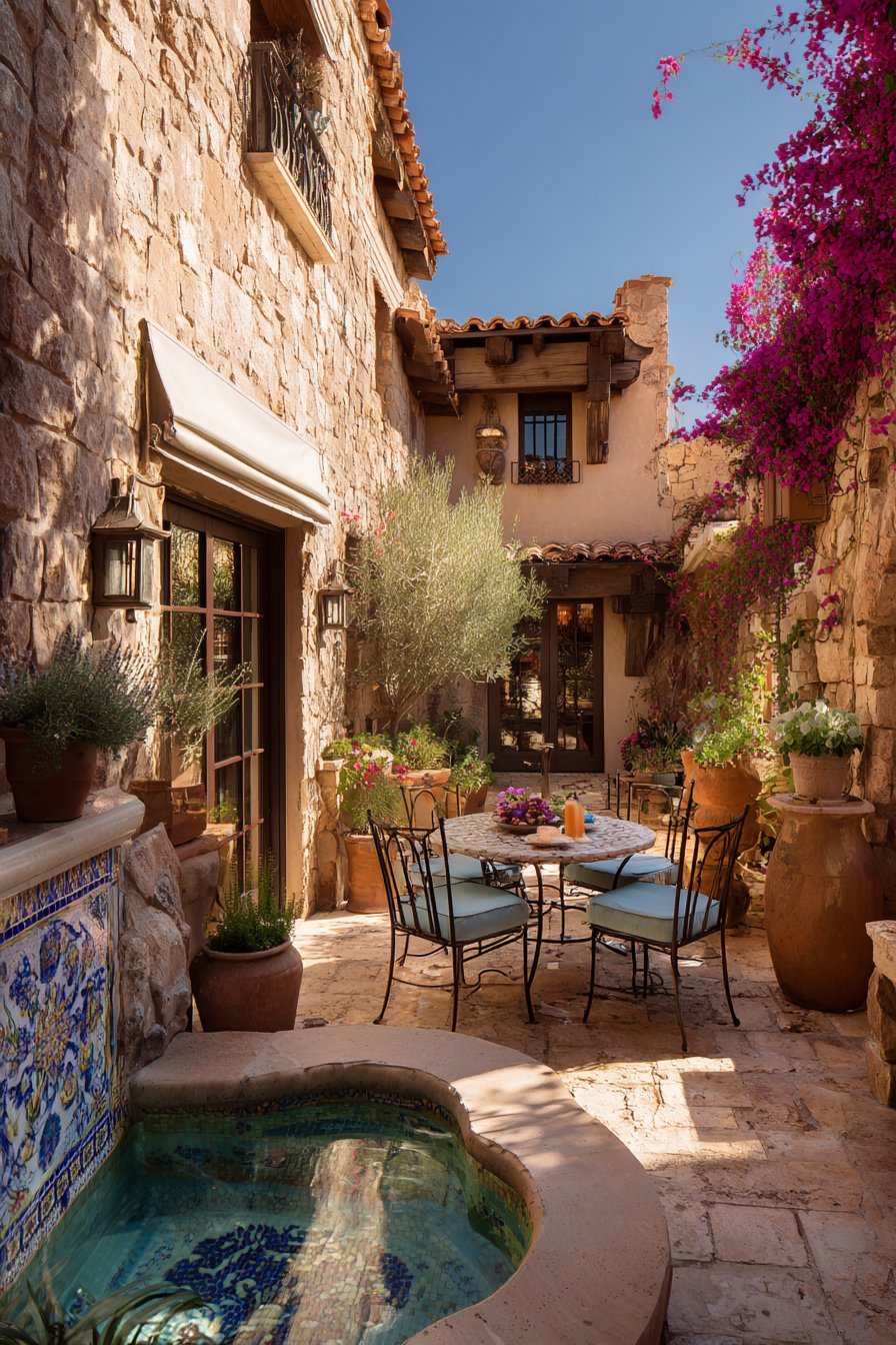 Mediterranean Courtyard Fountain