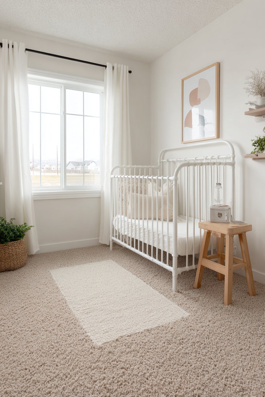 Minimal Metal Crib Essentials Focus