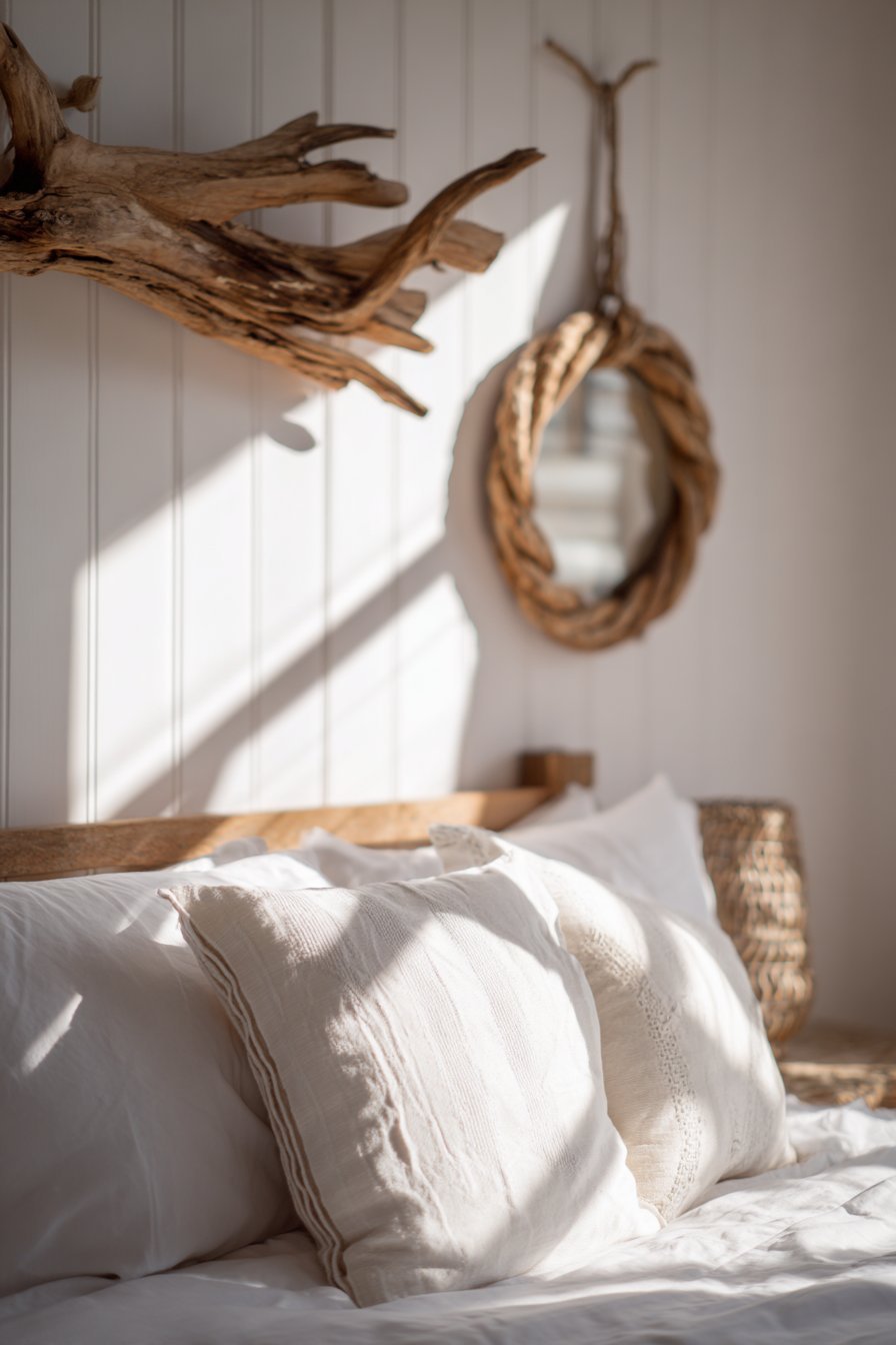 Coastal Bedroom Driftwood Art