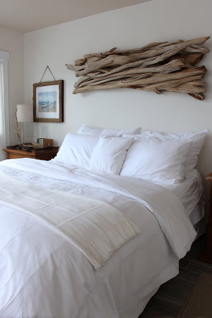 Coastal Bedroom Driftwood Art