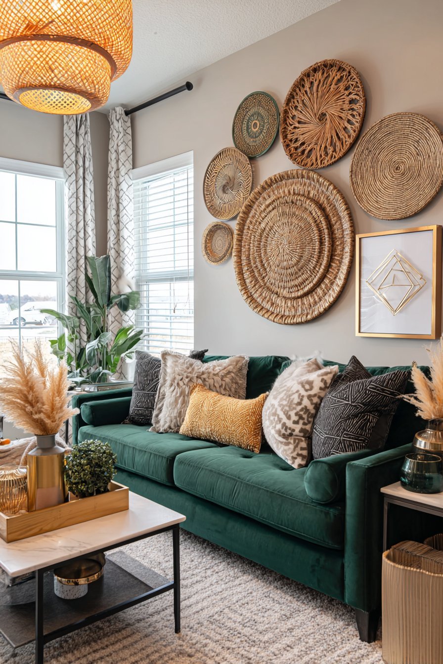 Curated Decorative Plate Gallery Wall