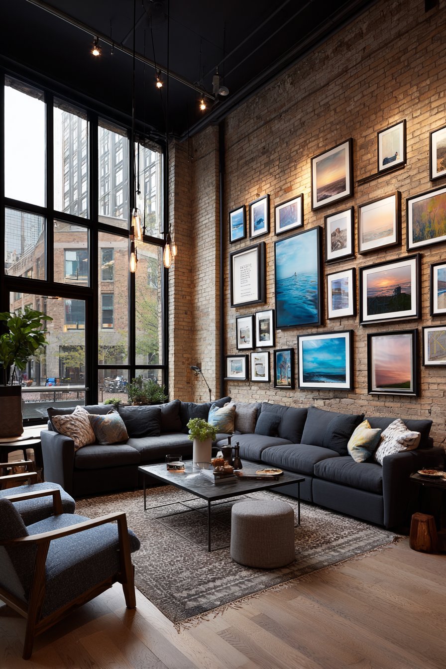 Industrial Metal Grid Display System