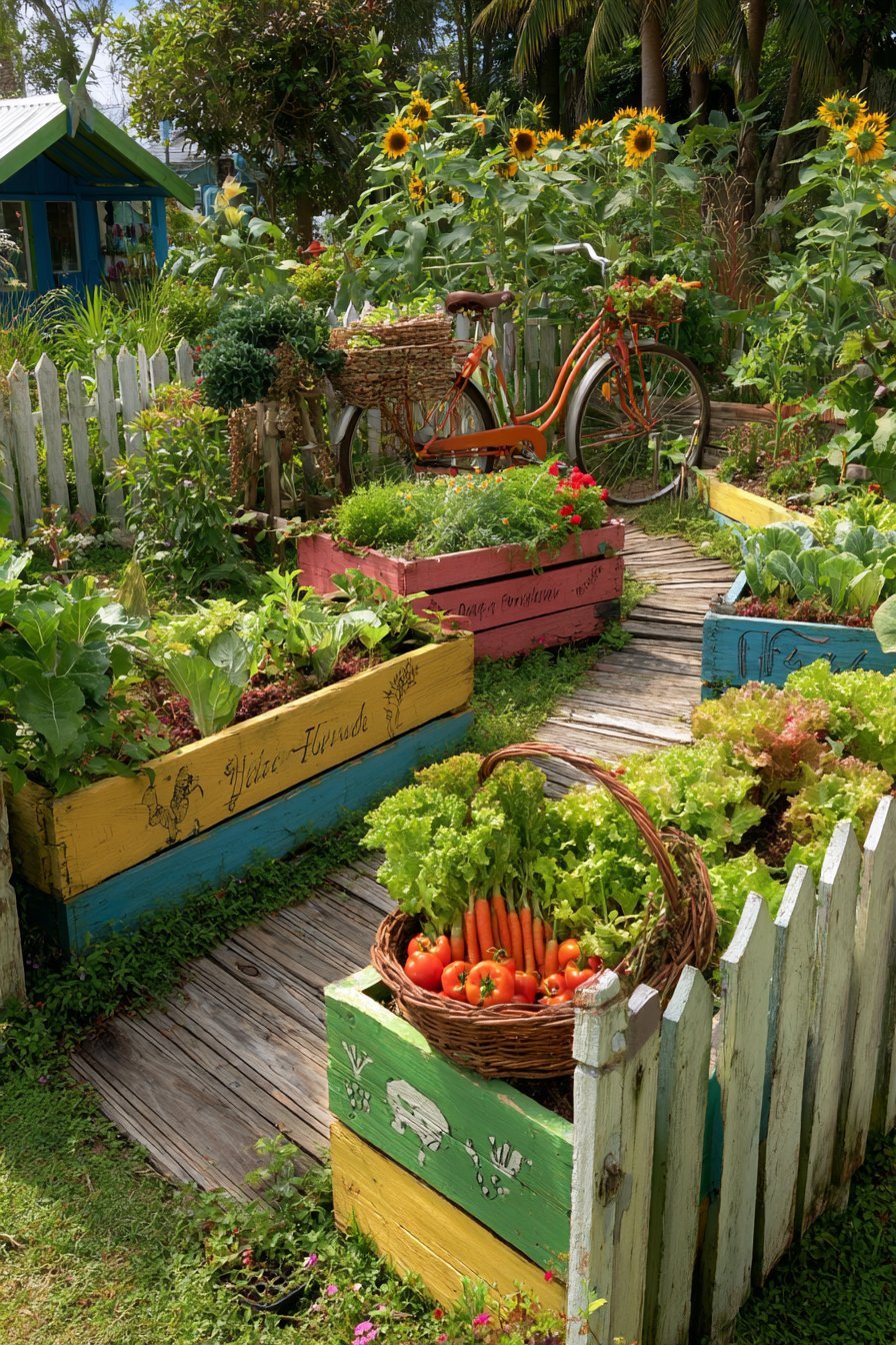 Rainbow Raised Bed Kitchen Garden