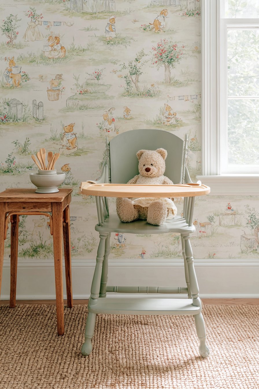 Charming Vintage High Chair Station