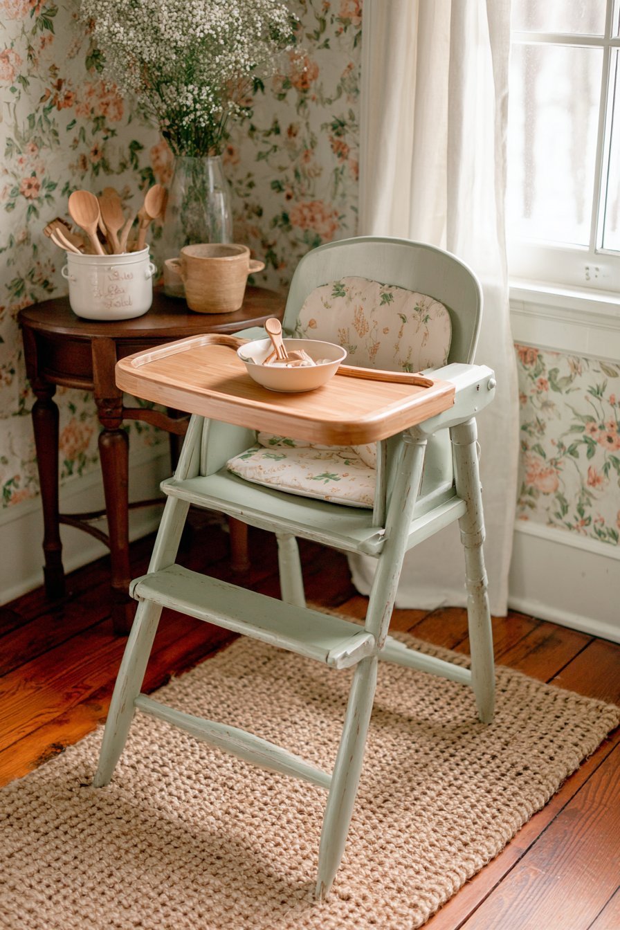 Charming Vintage High Chair Station