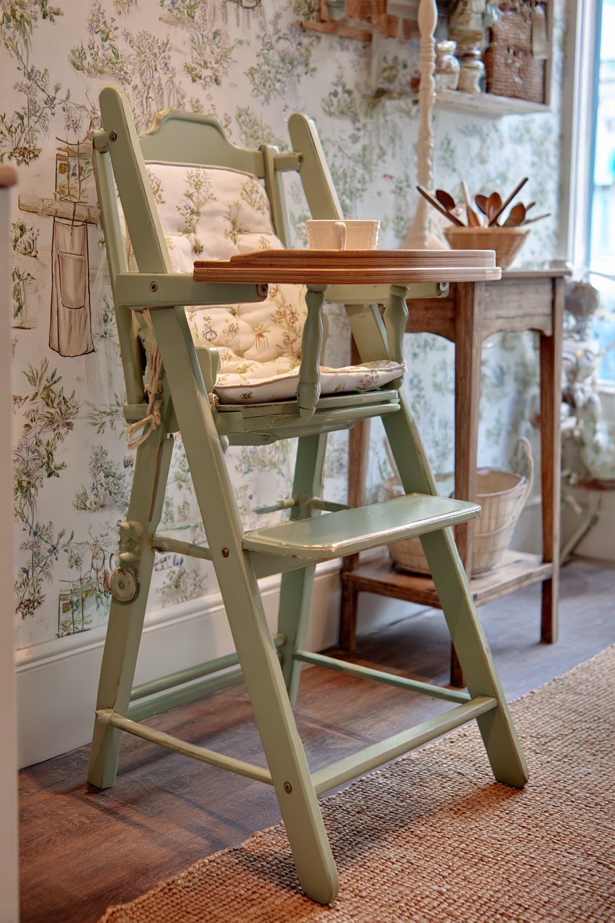 Charming Vintage High Chair Station