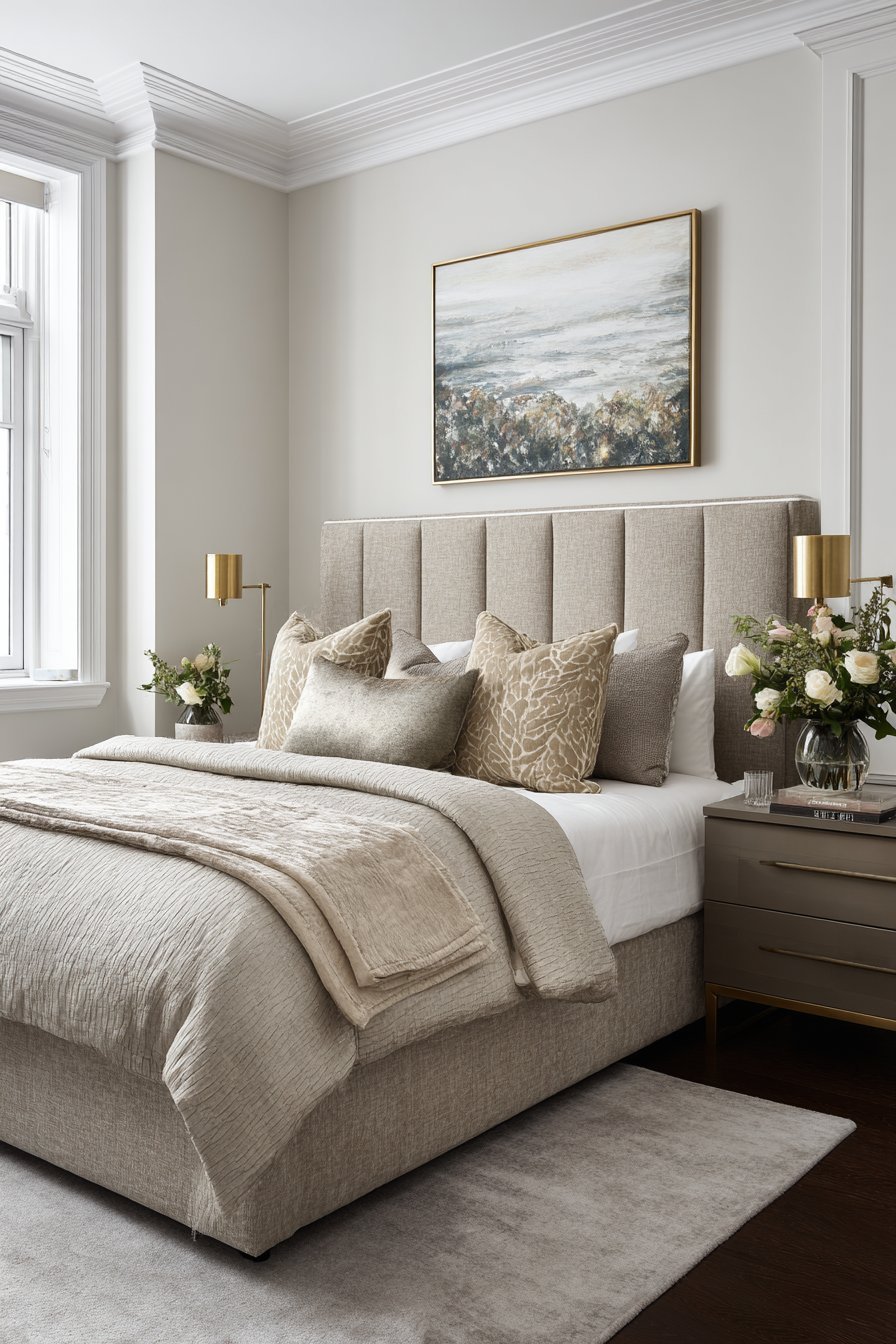 Upholstered Fabric Panel Wall