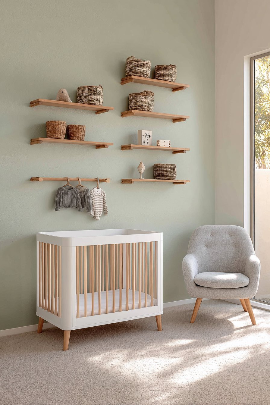 Minimalist Scandinavian Peg Rail System