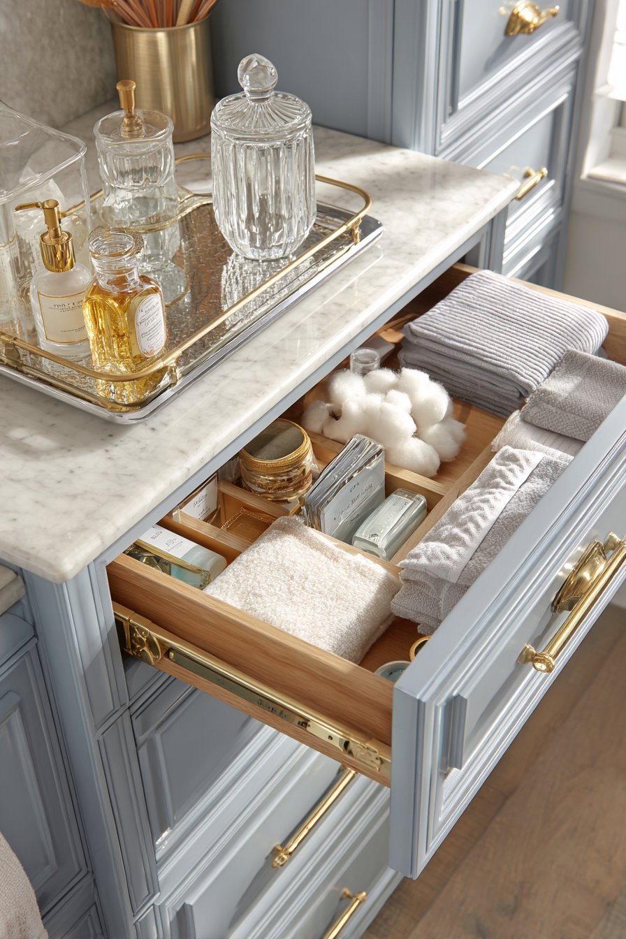 Marble-Topped Changing Station Luxury