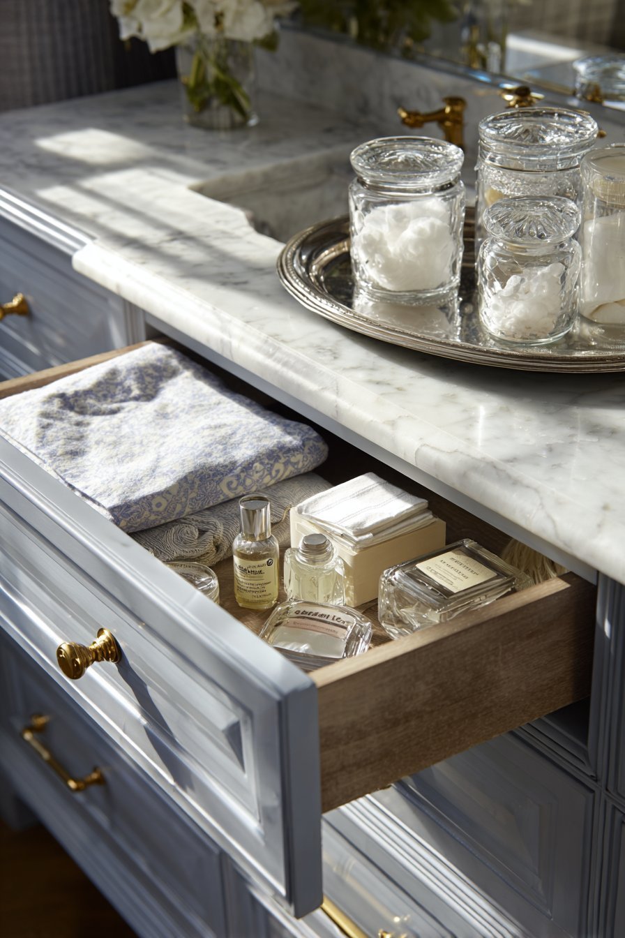 Marble-Topped Changing Station Luxury