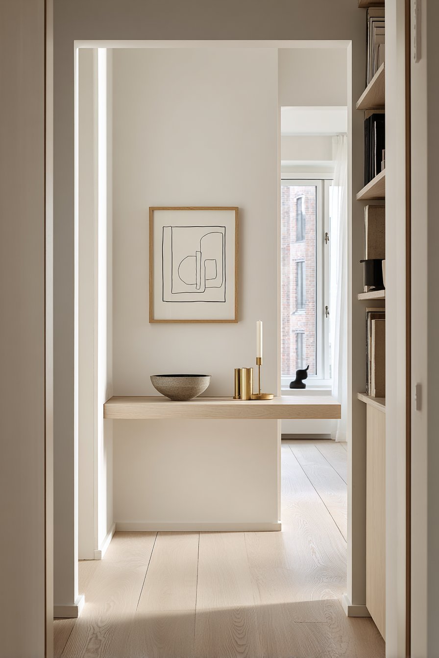 Scandinavian Minimalist Line Drawing