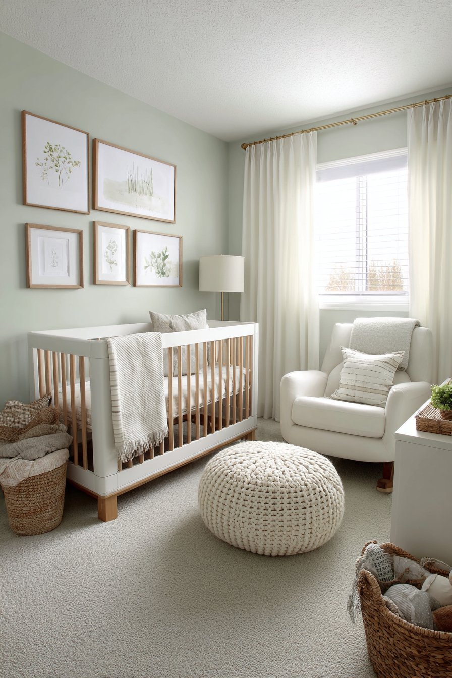 Gentle Nursery with Vintage Rocking Chair