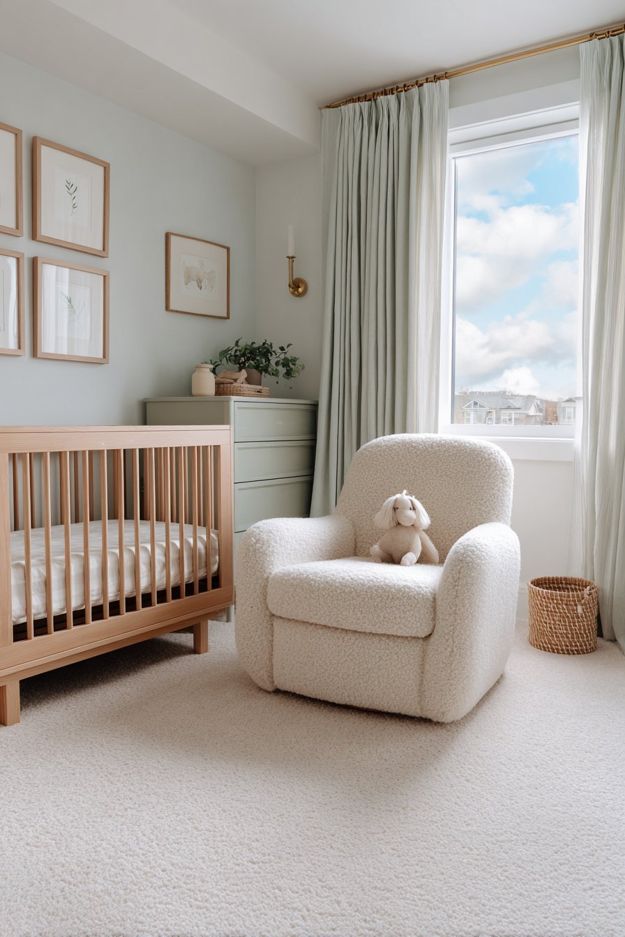 Gentle Nursery with Vintage Rocking Chair